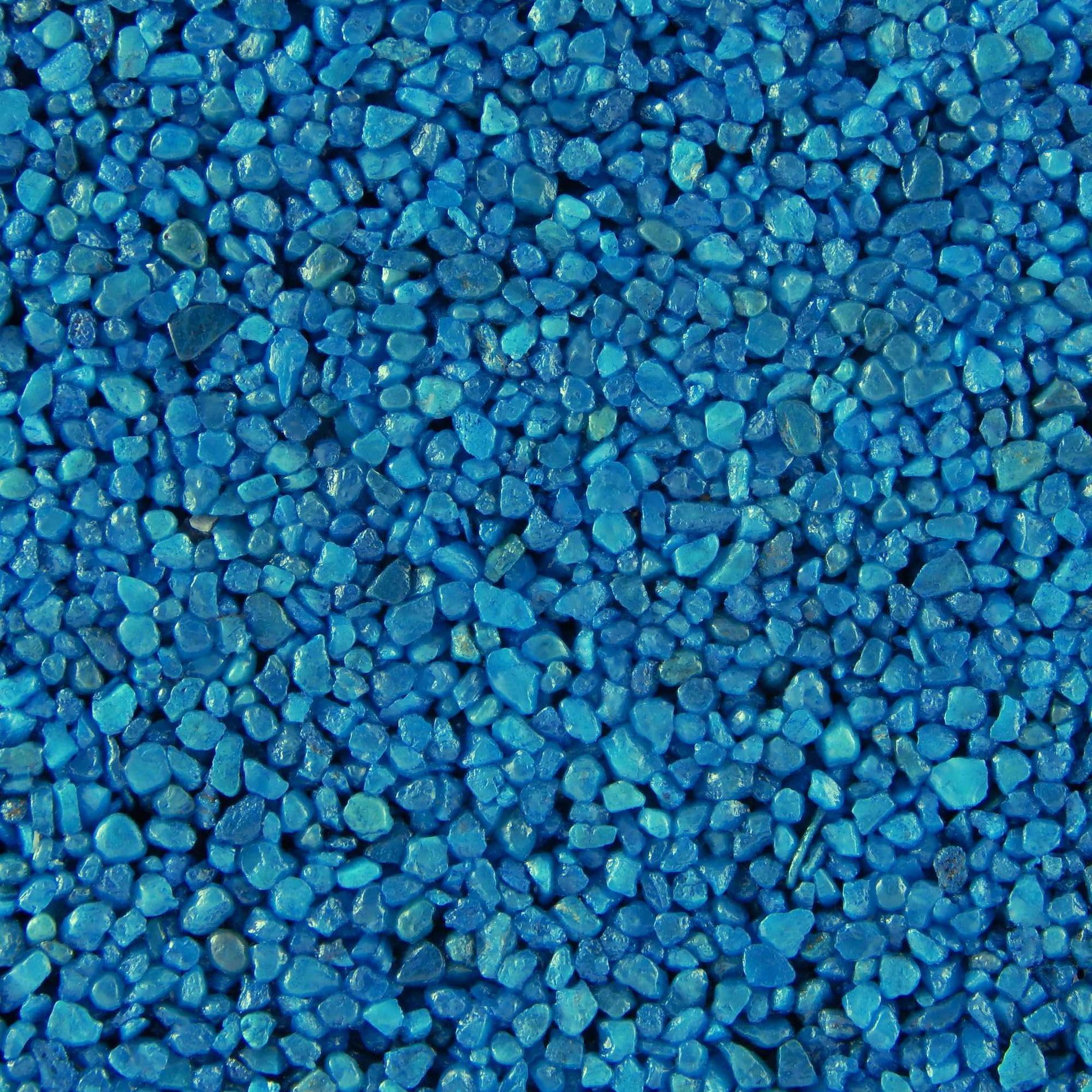 Terralith Buntsteinputz 14kg in blau, Sockelputz für Innen und Außen mit Reinacrylat Bindemittel aus Naturstein, 1-2mm Körnung (BSP22)