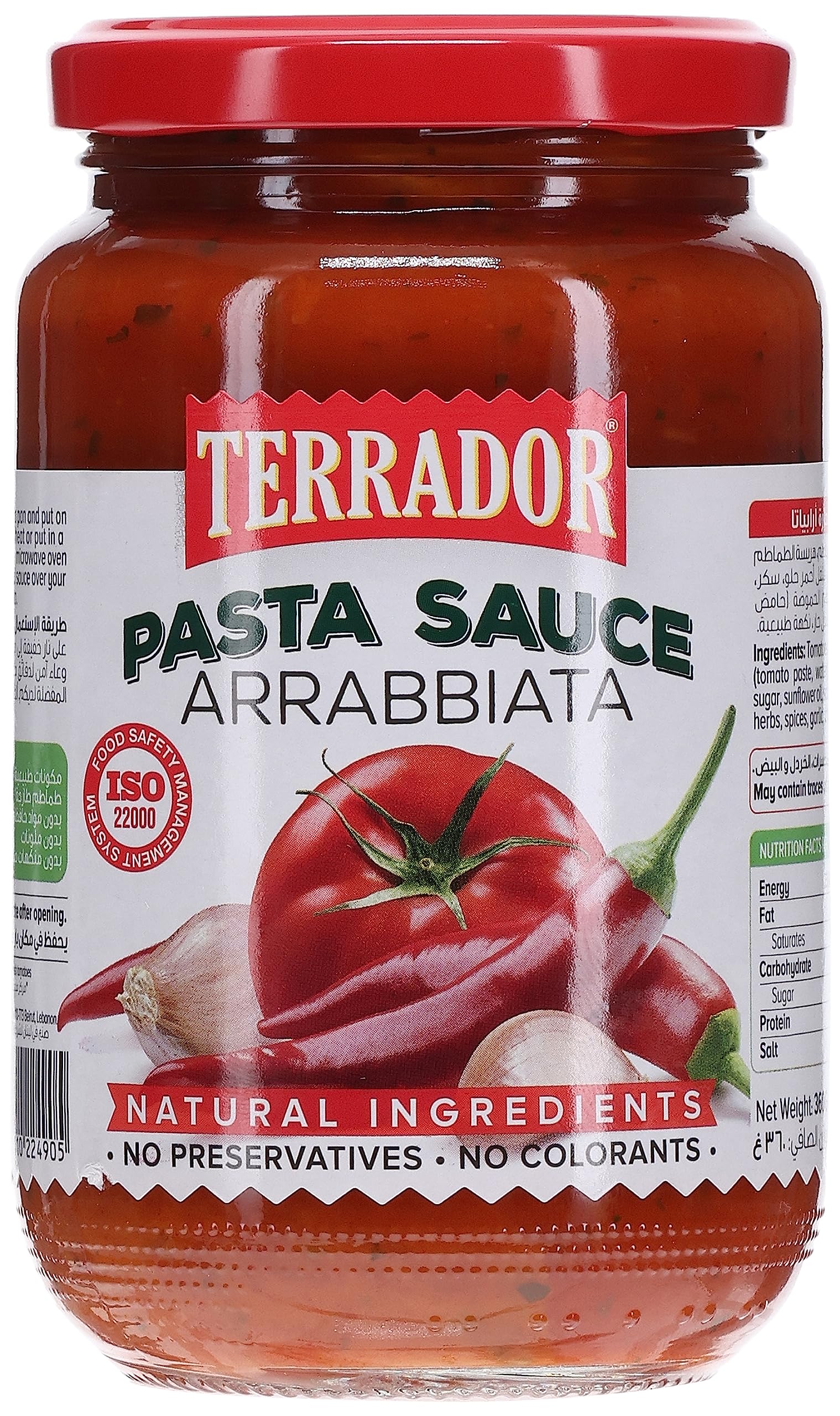 Terrador Pasta Sauce Arrabbiata 360g