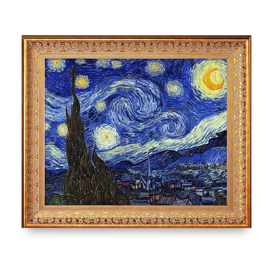 Amazon.co.jp: ヴィンセント・ヴァン・ゴッホ作星月夜。フレーム