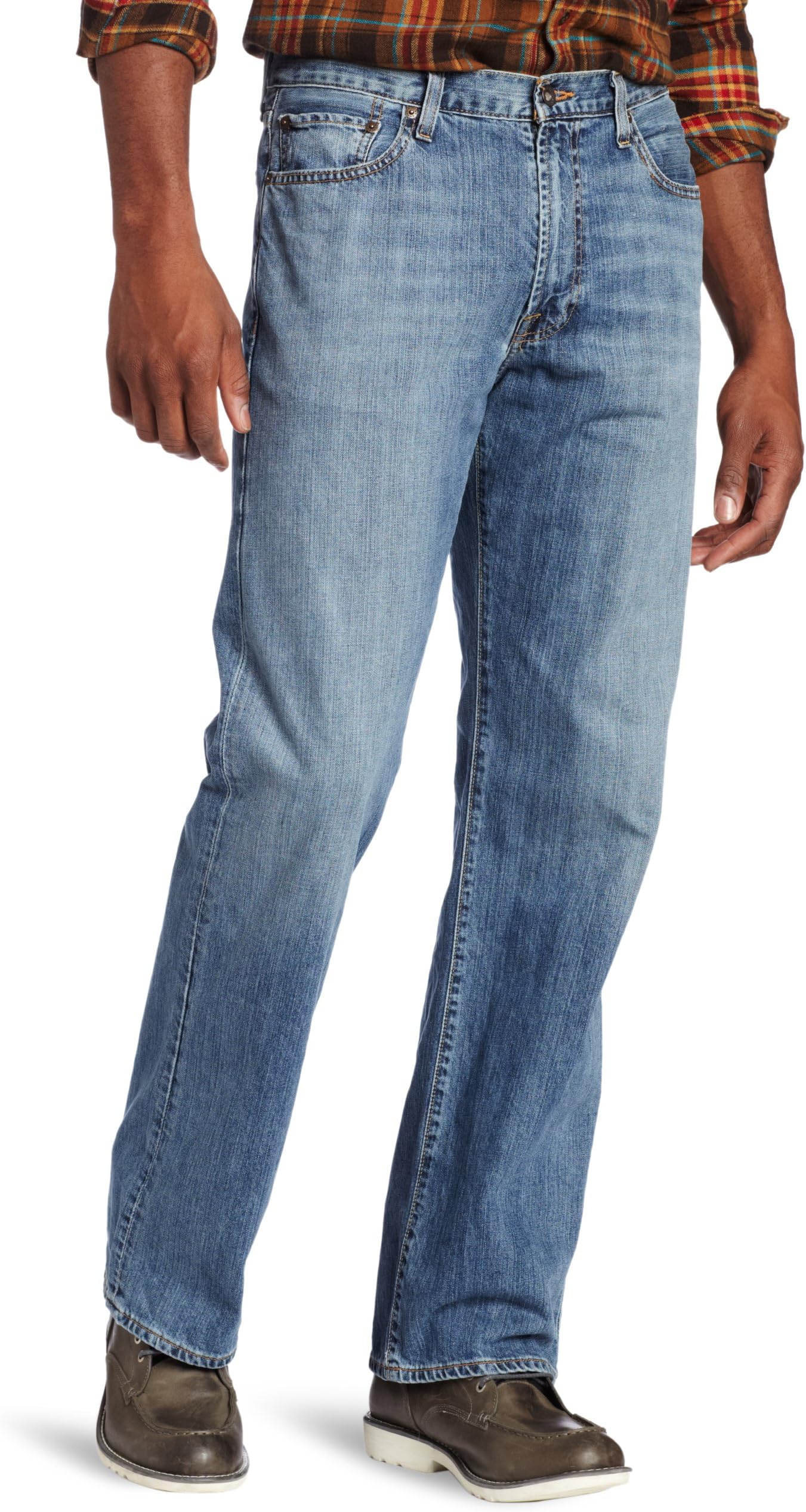 Lucky Brand Men's Big-Tall 181 Relaxed Straight Leg Jean in Light Cardiff