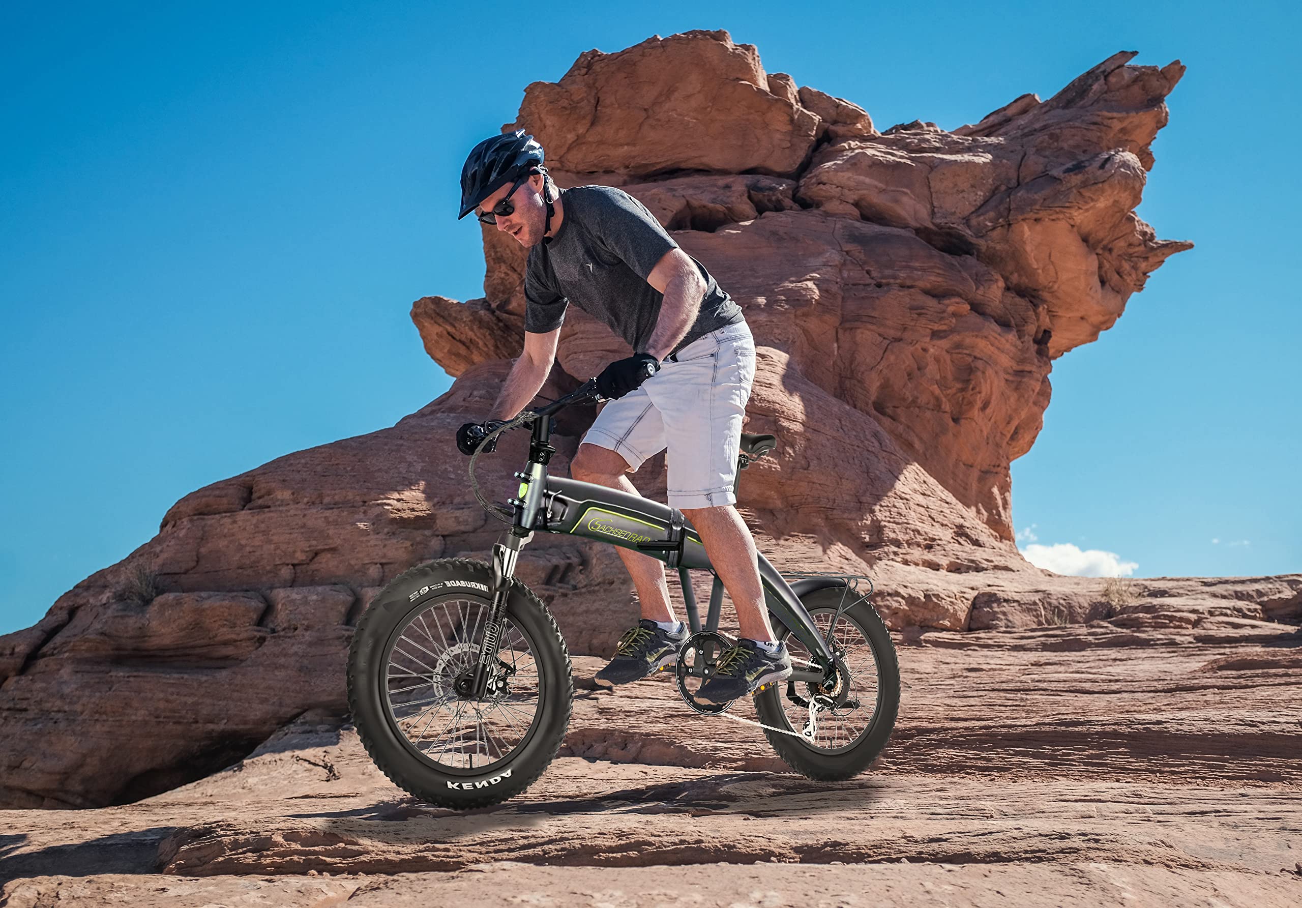 Safari F6 Fatbike Électrique Pliable Pneus Larges Tout Terrain Moteur Central 85Nm Suspension Oléopneumatique Réglable Finition Anodisée Premium