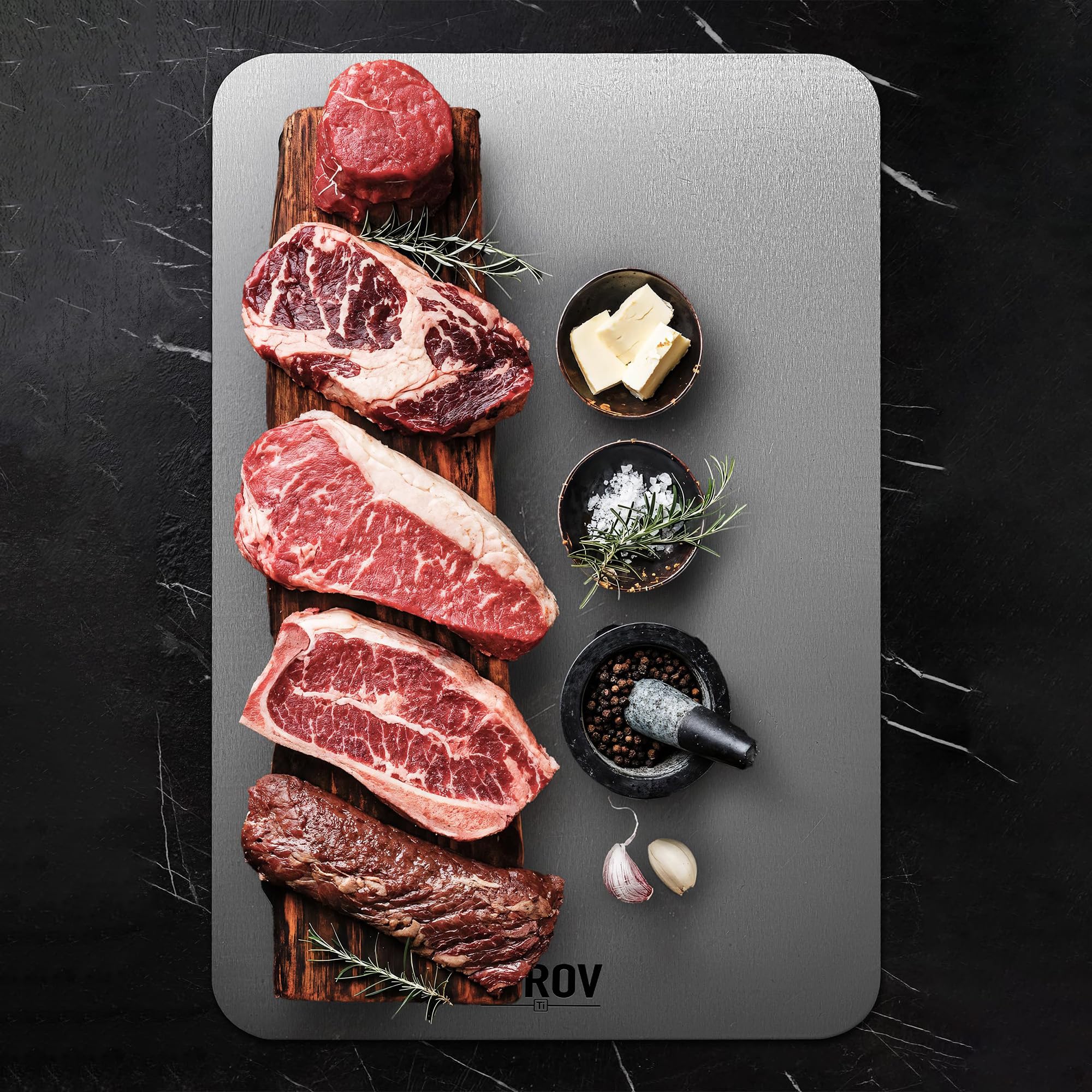 Titan Schneidebretter 3er Set, Hitzebeständig, pflegeleicht und langlebig, für Fleisch, Gemüse, Brot und Obst geeignet, spülmaschinengeeignet(25 * 40+20 * 32+16 * 26 cm)