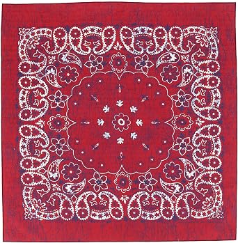 CTM Extra Large 27 Inch Rustic Paisley Print Bandana