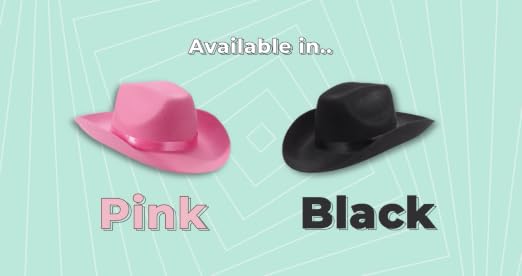 5765 12 Pcs Women Cowgirl Cowboy Hats Bachelorette For Bridal Amazon.com: Unittype 12 Pcs Women Cowgirl Cowboy Hats  main image 3