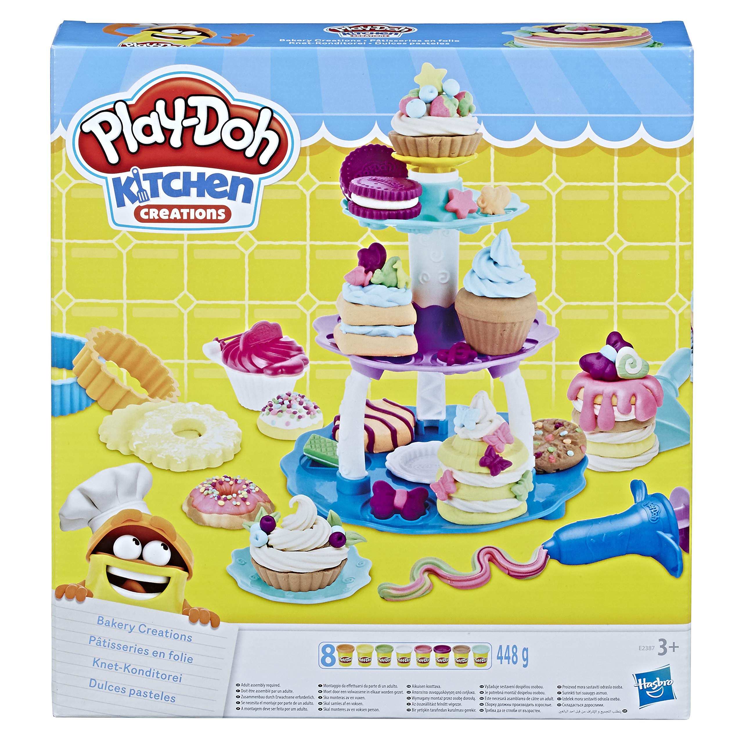 Play-DohKitchen Creations Bakery Creations Play Food Set with 8 Non-Toxic Colours, 2-Ounce Cans
