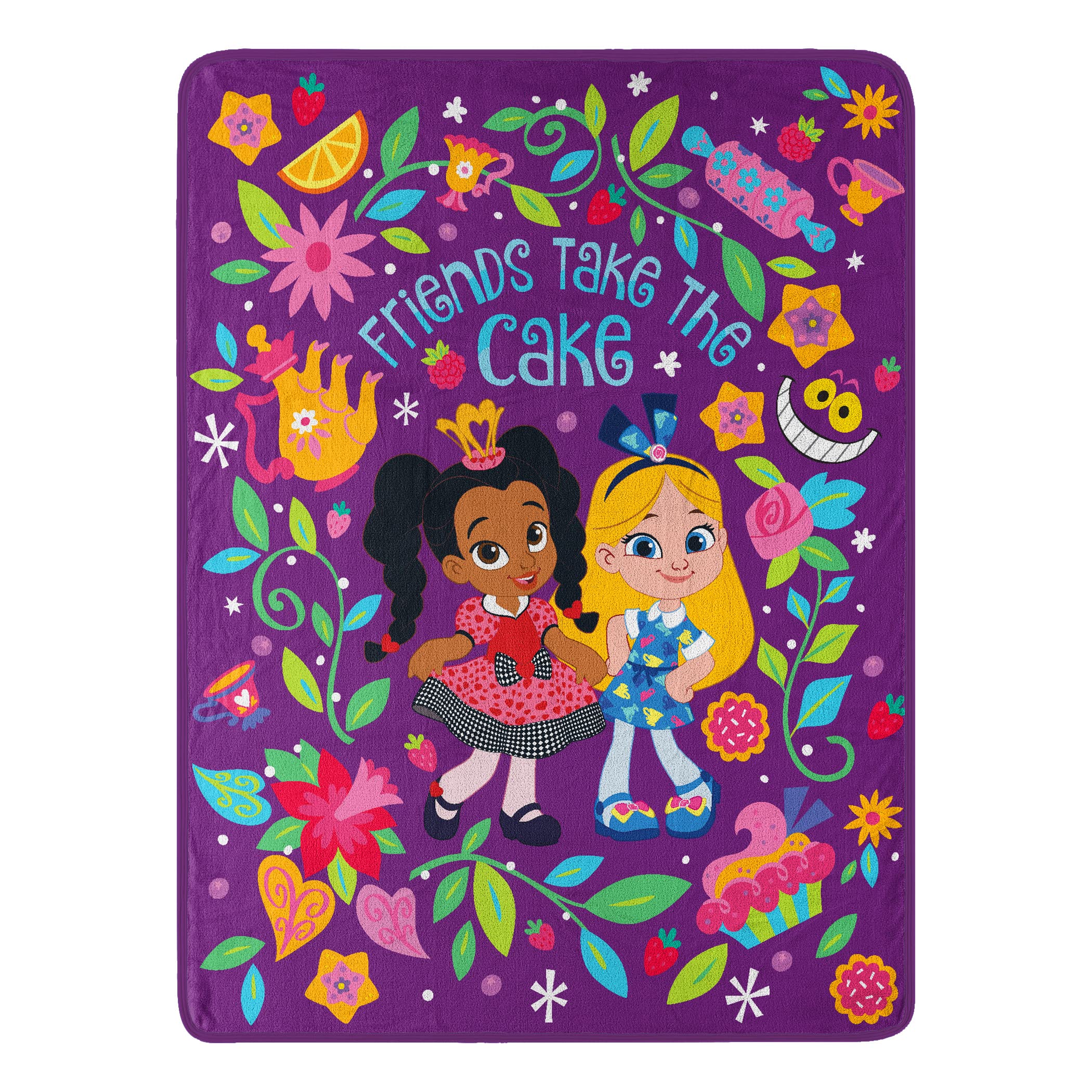 NorthwestDisney's Alice's Wonderland Bakery Micro Raschel Throw Blanket, 46" x 60", Take The Cake