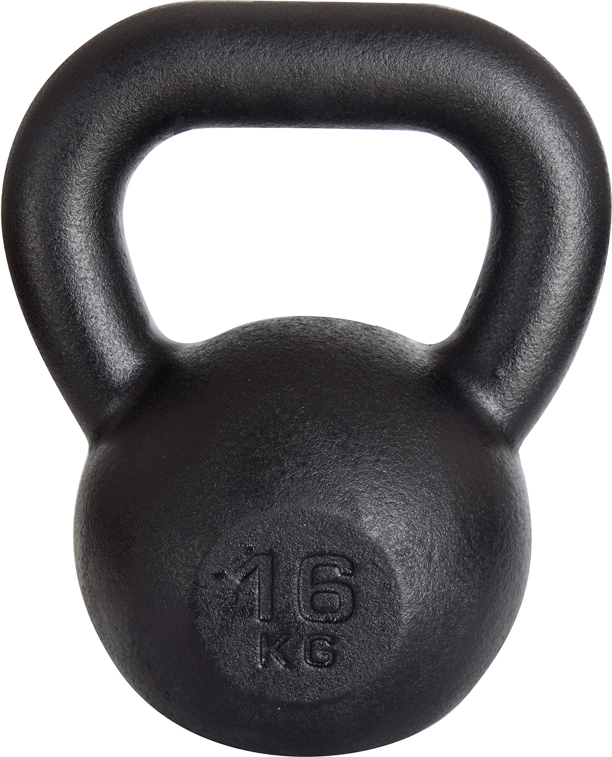 Gusseisen Kettlebell Heavy Weight Kettle Bell für Kraft- und Cardio-Training Hantel 16kg KAWMET