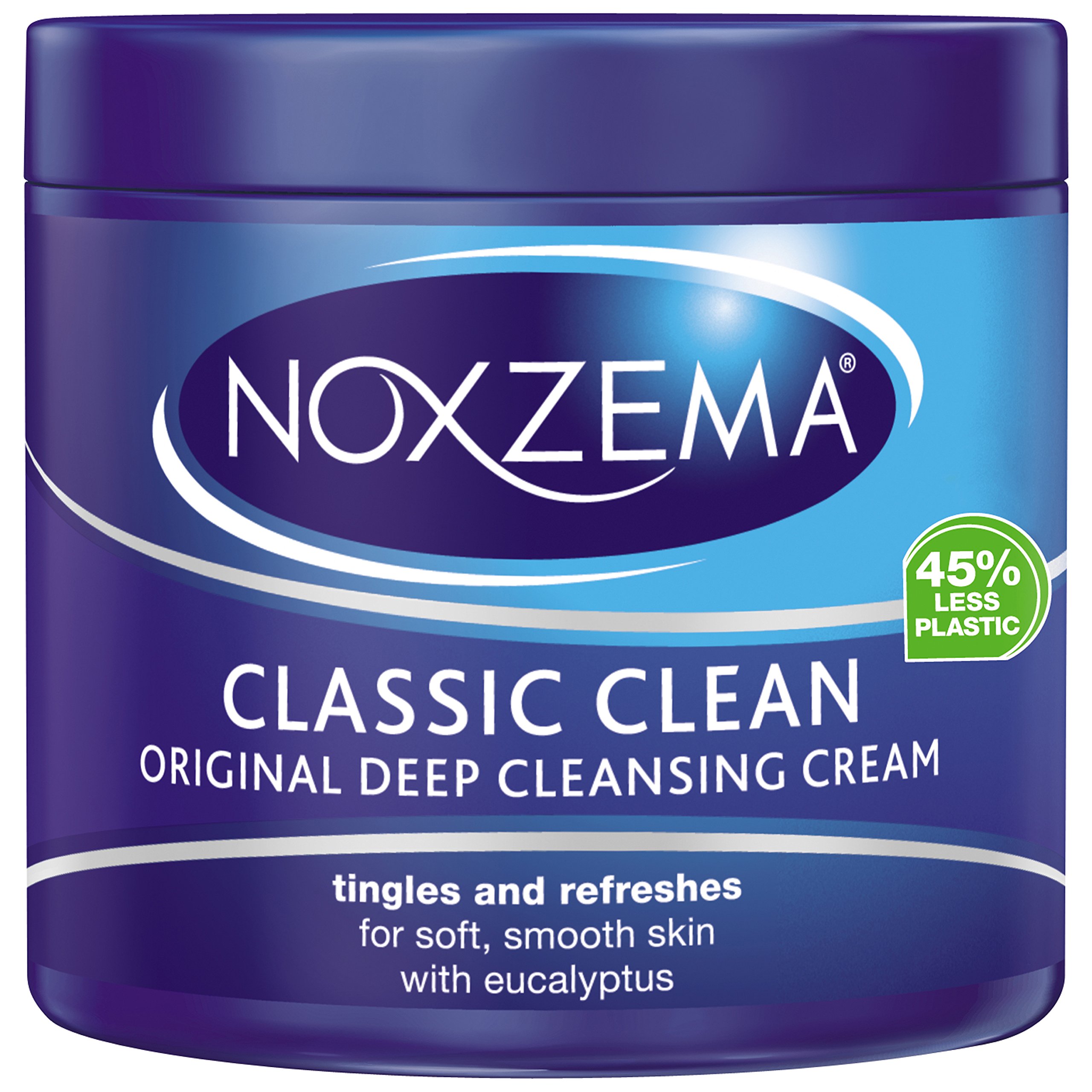 Noxzema Original Deep Cleansing Cream with Eucalyptus, Cooling Facial Cleanser for Removing Dirt, Oil & Makeup, Leaves Skin Soft and Smooth 340g