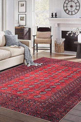 Miniatura 2 de Keen Home Design Alfombra de 5 x 7 pies, lavable a máquina con parte trasera antideslizante, ideal para sala de estar, comedor y dormitorio,