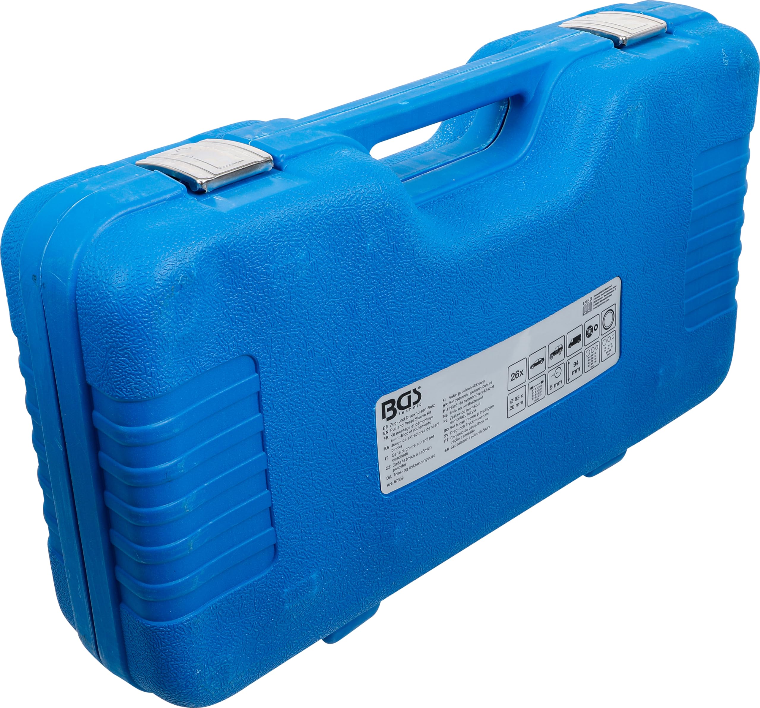 BGS 67302 | Juego de extractores de silent blocks | con 4 husillos | 26 piezas