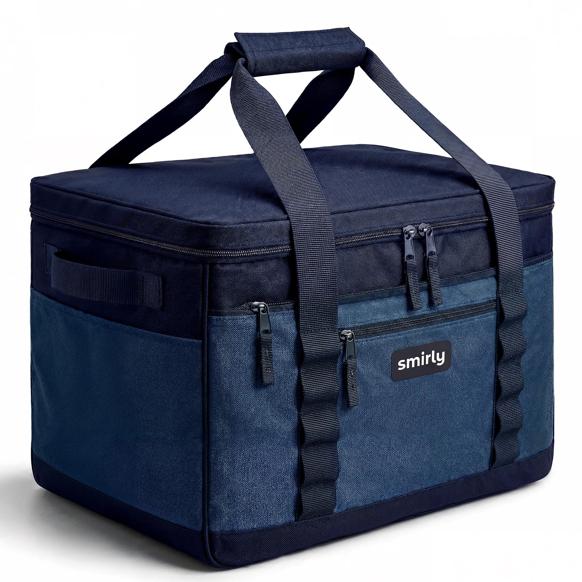 SMIRLY 37L Cool Bag, Large Insulated Picnic Bag and Camping Bag, Blue