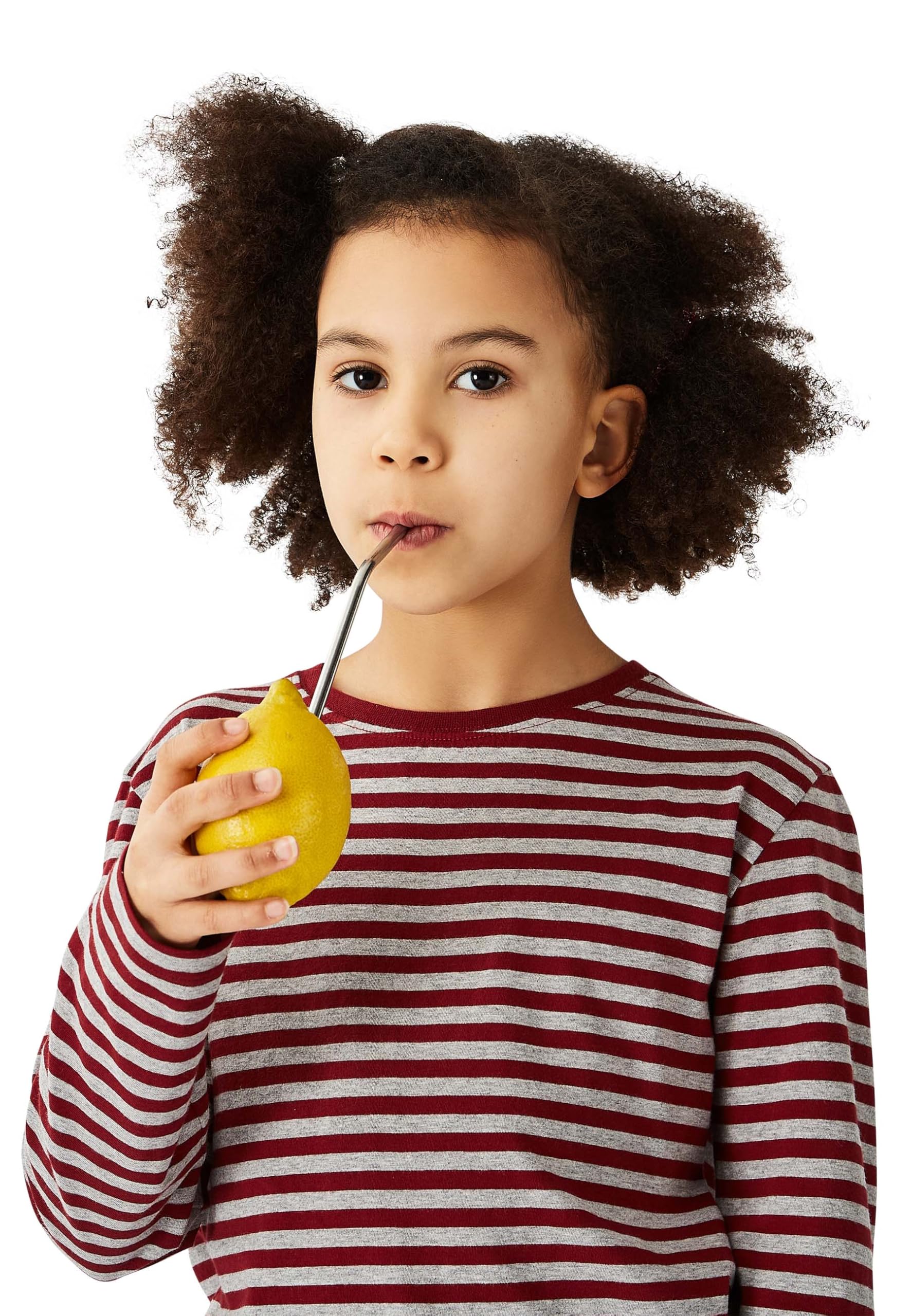 Band of Rascals Dziecięca Koszulka Długi Rękaw Stripe Organic Cotton, Brick-red, 122-128
