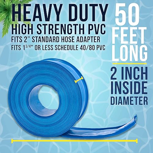 Miniatura 14 de U.S. Pool Supply Manguera de retrolavado para piscina de 2 "x 100 pies, manguera de drenaje de piscina, manguera de drenaje, manguera de descarga