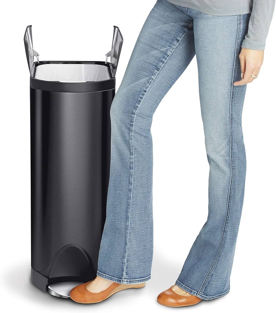 Amazon|simplehuman バタフライステップダストボックス 45L ブラック Amazon|simplehuman バタフライステップダストボックス 45L ブラック