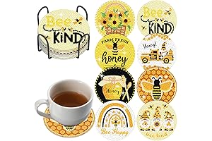 Shellwei | Captivating Bee Diamond Art Coasters