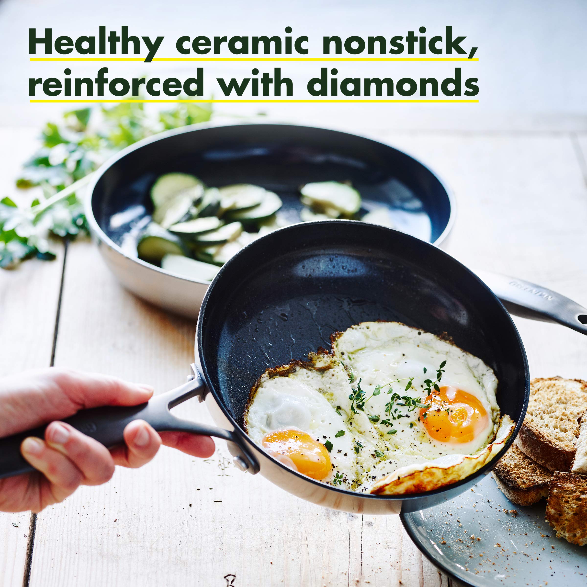 GreenPan Venice Pro Noir TriPly Stainless Steel Healthy Ceramic