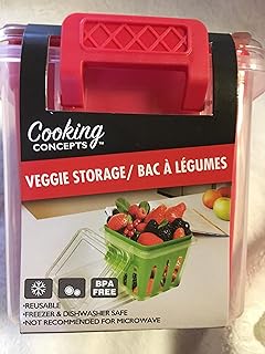 Reusable Fruit & Veggie Storage Container (Red)