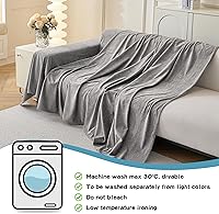 Vista 7 de MYSKY HOME Funda seccional para sofá para perros, 2 piezas de fundas para sofá en forma de L, funda para sofá lavable, protector de muebles, funda