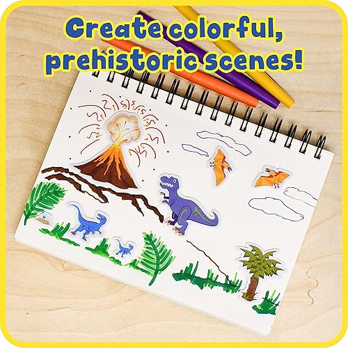 Miniatura 5 de Ready 2 Learn Calcomanías de espuma – Dinosaurios – Paquete de 152 – Calcomanías autoadhesivas para niños – Calcomanías de dinosaurio hinchadas 3D