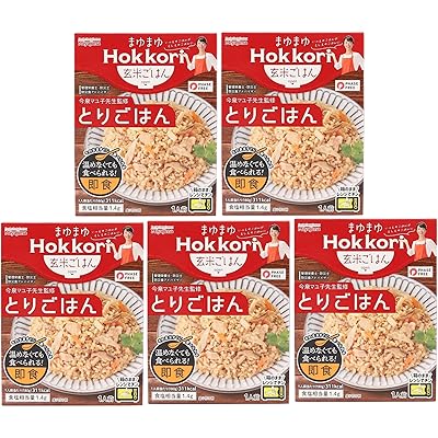 宮島醤油 まゆまゆHokkori玄米ごはん とりごはん 180g×5個 災害食 長期保存
