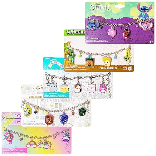 Miniatura 6 de LUV HER Lilo and Stitch - Pulsera de 7 pulgadas con dijes de metal, diseño de puntada de Disney, a partir de 3 años
