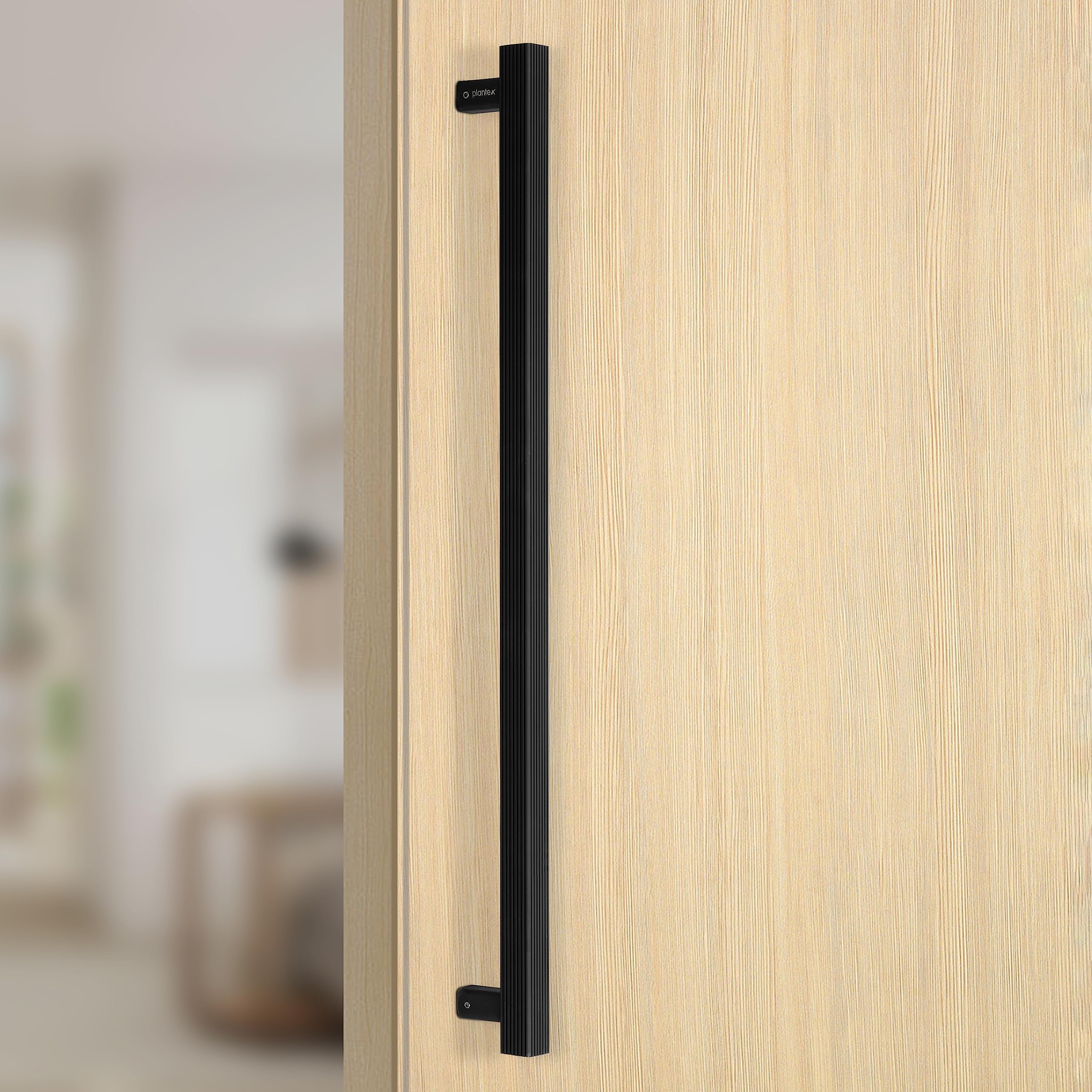 Plantex Heavy Duty Door Handle/24 inch Main Door Handle/Door Pull-Push Handle/Door & Home Decor- Pack of 1 (Black) - 3 Years Warranty