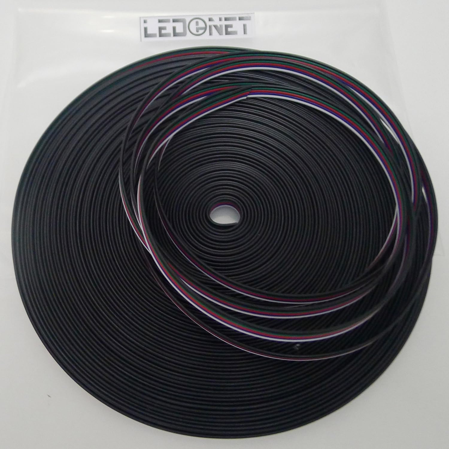 LEDENET® 66FT/20M 22AWG Extension Cable Line LED Strip Lights 5 Conductor Wire Color for 5050 RGBW Color Changing Flexible Ribbon LED Tape