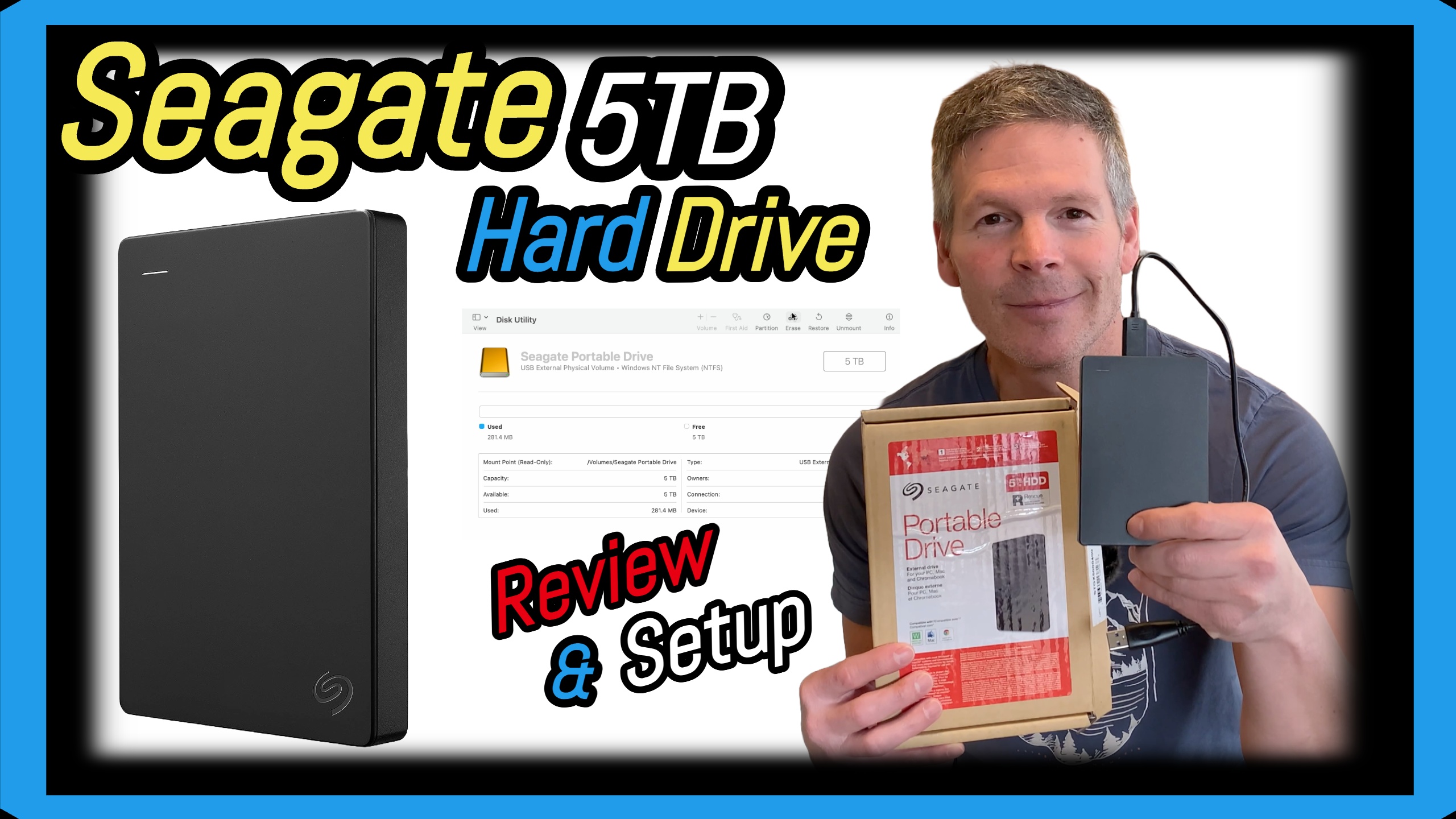 Watch Seagate Portable 5TB External Hard Drive Review and Setup on