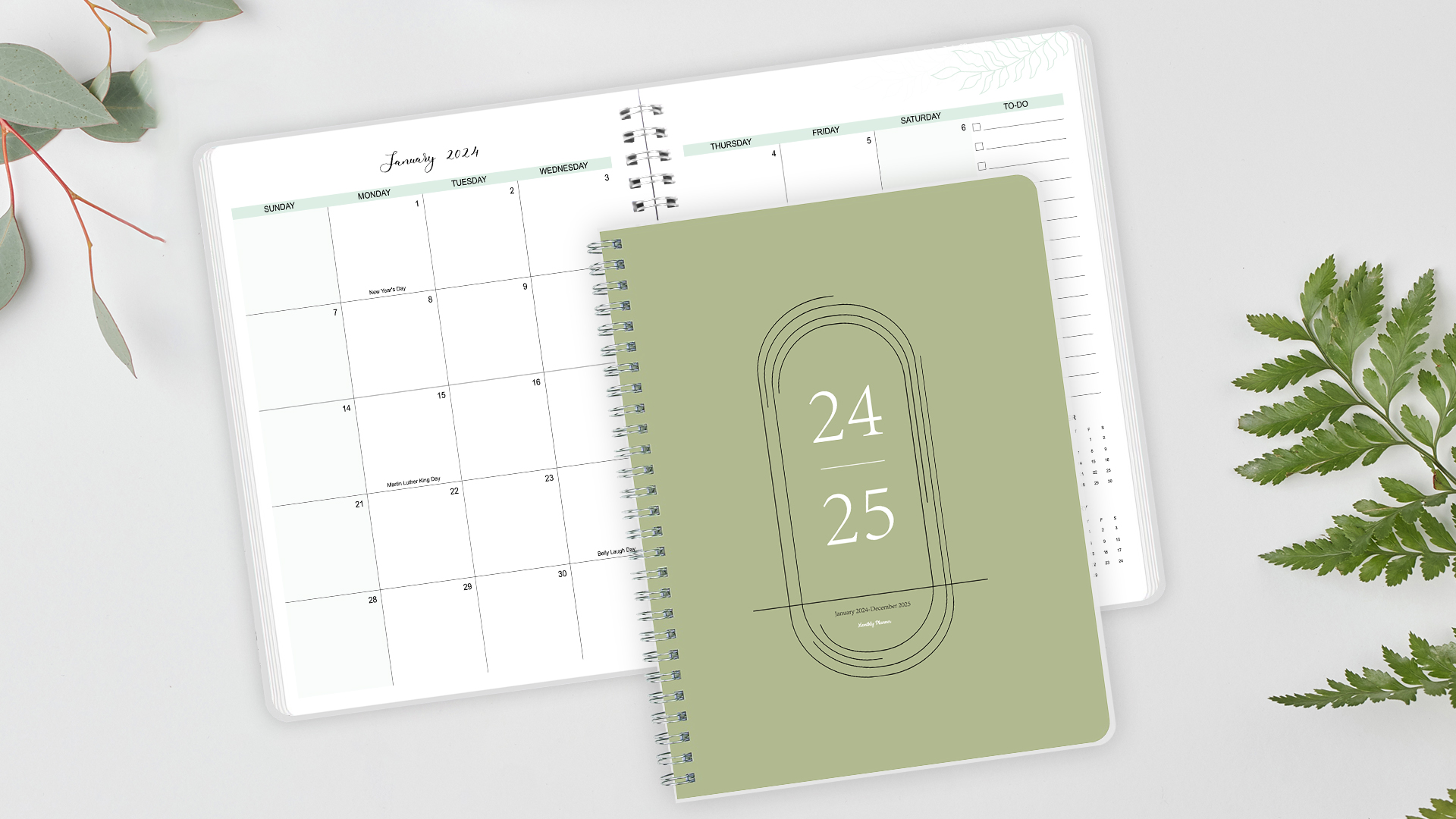 amazon-com-2024-2025-monthly-planner-simplified-monthly-calendar-planner-7-3-9-5-waterproof-cover-twin-wire-binding-with-to-do-list-notebook-24-monthly-planner-for-office-supplies-green-jan-2024-dec-office-products