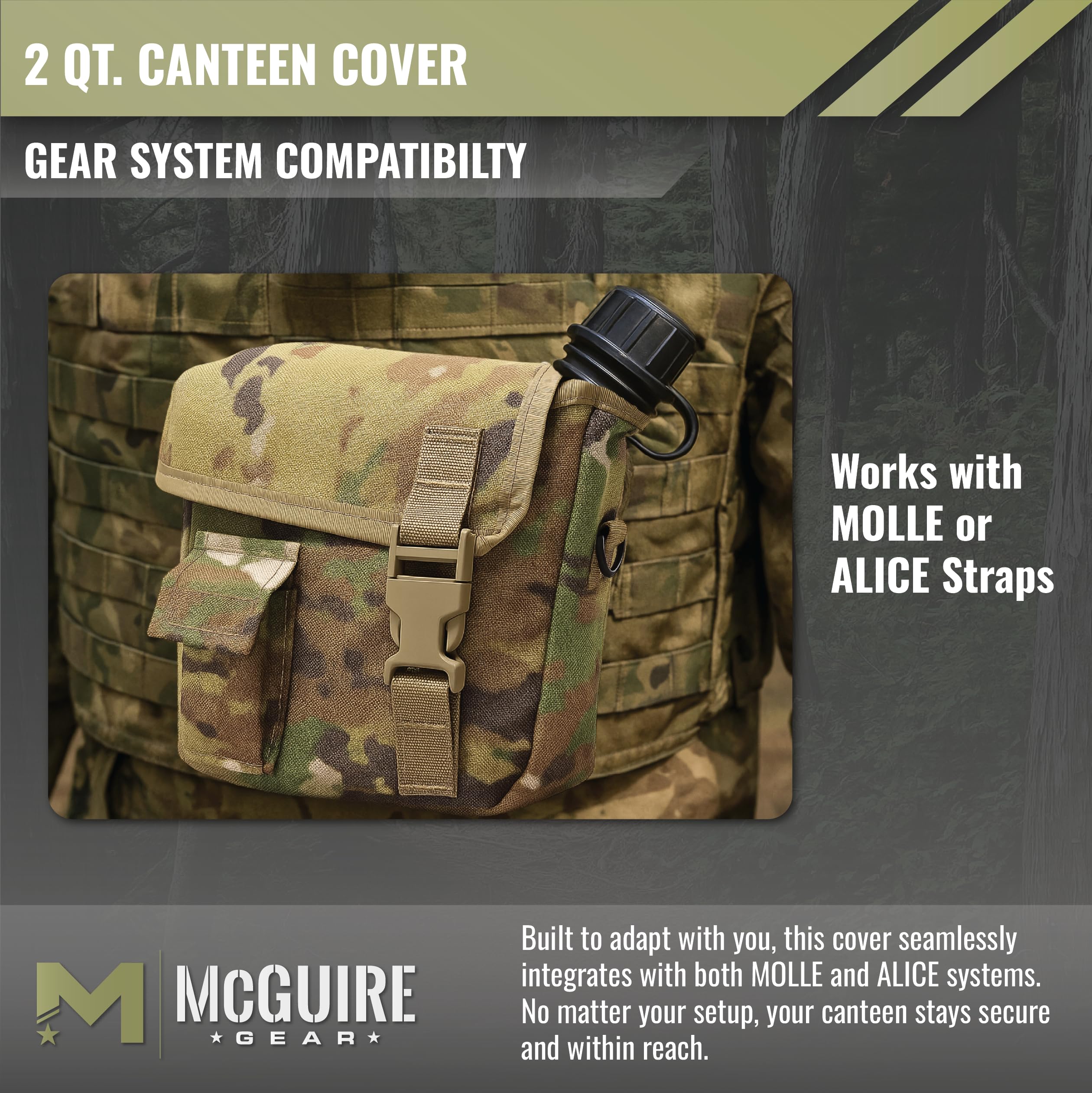 Amazon | M McGuire Gear 2クォート キャンティーンカバー - OCP MOLLE