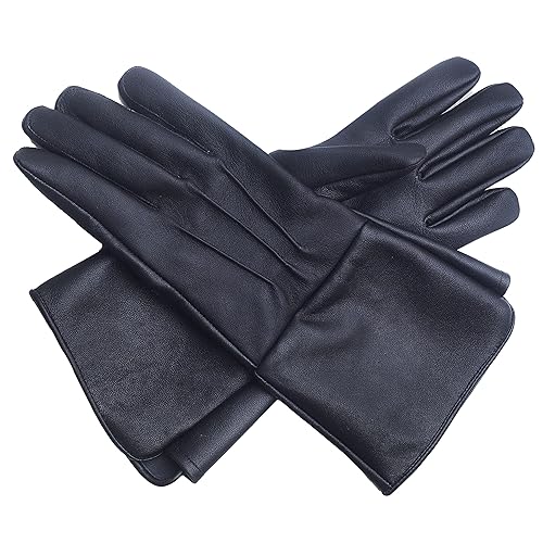 Leather Gloves Long Cuff Medieval Perfect Fit Premium Quality Soft