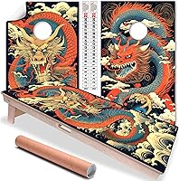 Vista 1 de Cornhole Board Wraps and Decals for Boards Set of 2 Skins Professional Vinyl Covers Sticker - Fantasy Cornhole Decal for Boards Covers Sticker