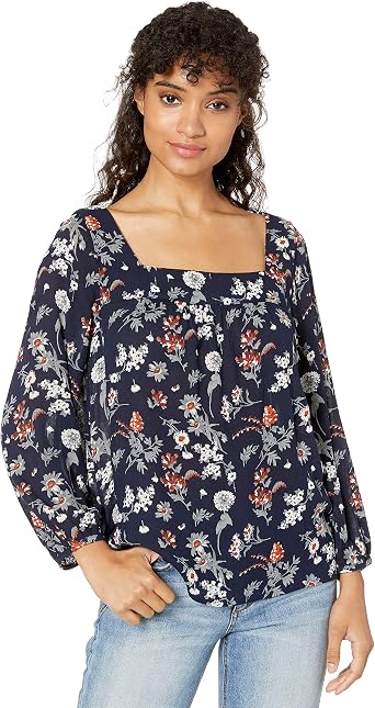 Lucky Brand Women's Liane Floral Top at 