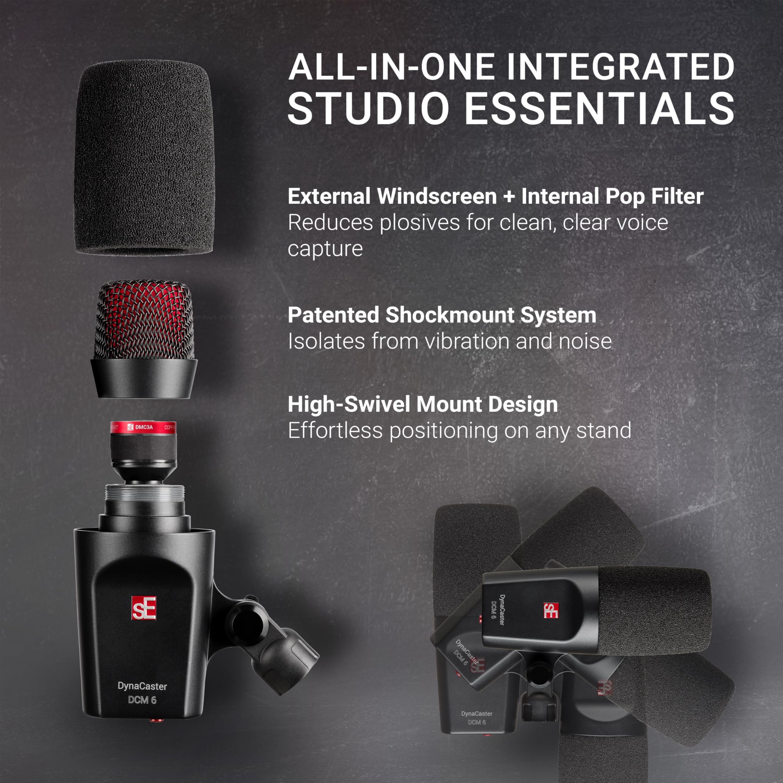 Amazon.com: SE ELECTRONICS DynaCaster DCM6 XLR Dynamic Microphone