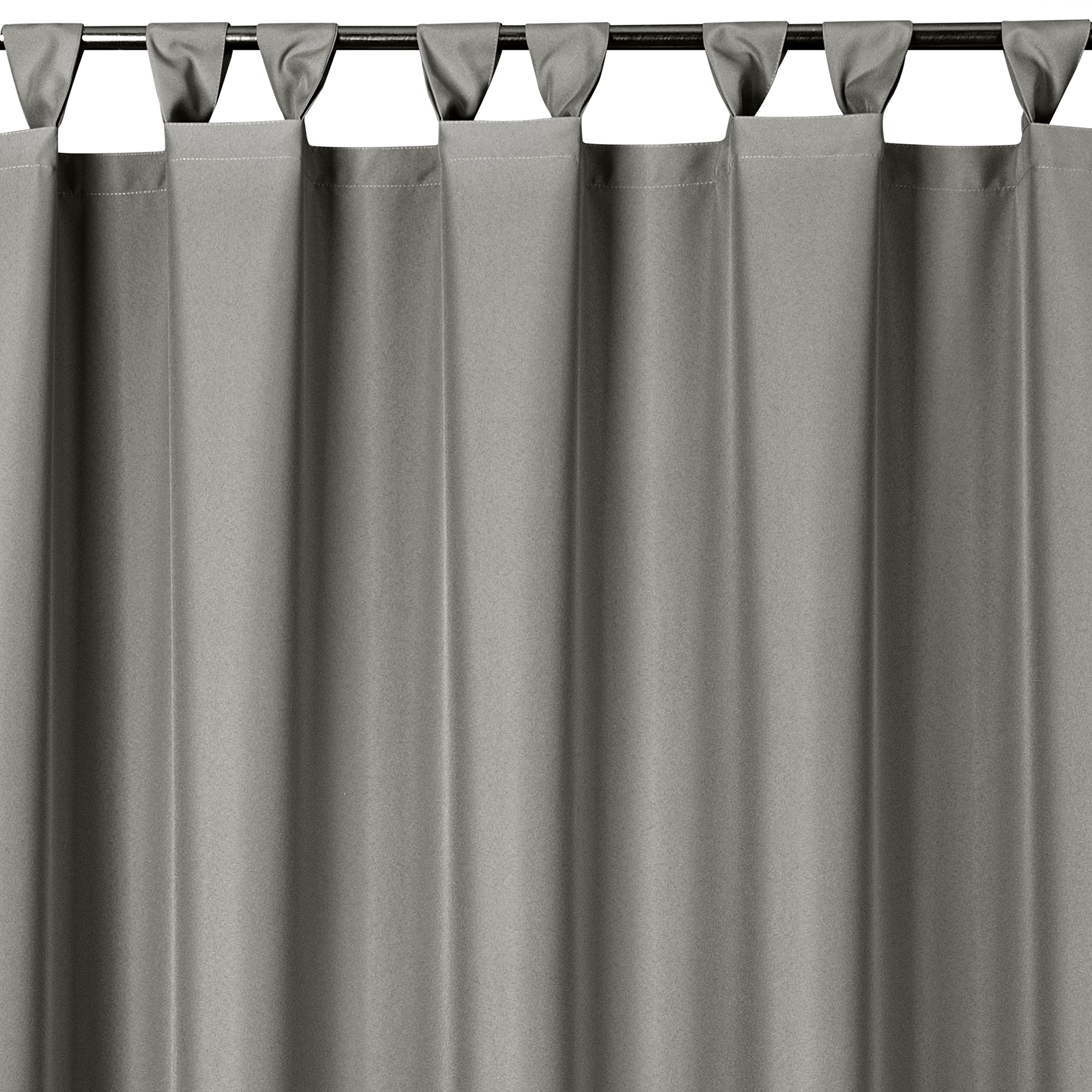 Eurofirany Garden Outdoor Tent with Loops – 1 Piece. Waterproof Curtains for Terazze, Tent for Gazebo Pergola Patio Balcony, Sun Protection and Privacy, 155 x 220 cm, Light Grey - 3