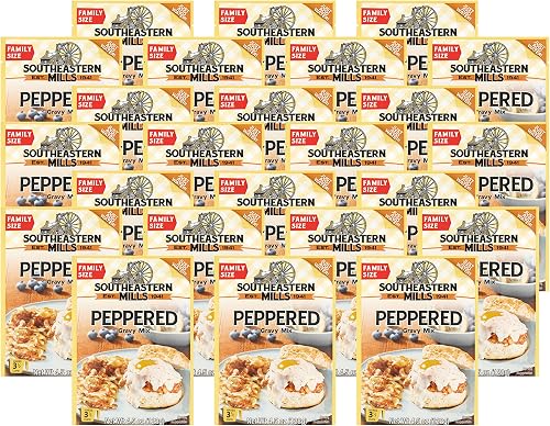 Southeastern Mills Gravy Mix Packet, Peppered Gravy Mix, Makes 3 ½ Cups of Gravy