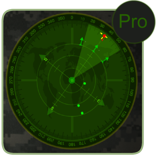 with Military radar style Radar Compass Pro
