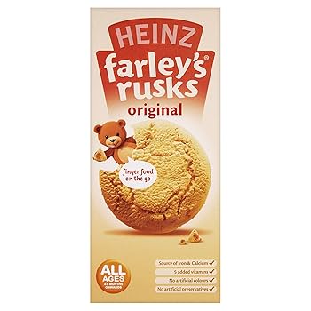 Farley's Rusks Original 9 Ages 6 Months Onwards 150g - Pack Of 3 | UK
