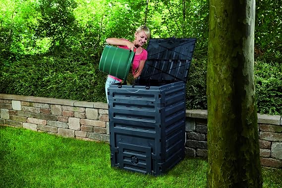 Exaco Trading Company 628001 Exaco Eco Basic Compost bin, 120-Gallon, Black