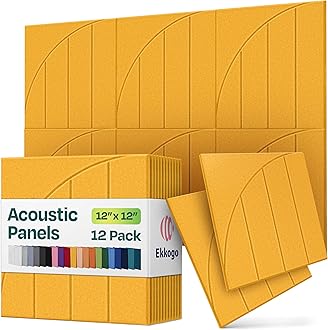 Ekkogo carve 1 Square Poly-fiber Beveled (12 Pack) 30cm Sunset Yellow