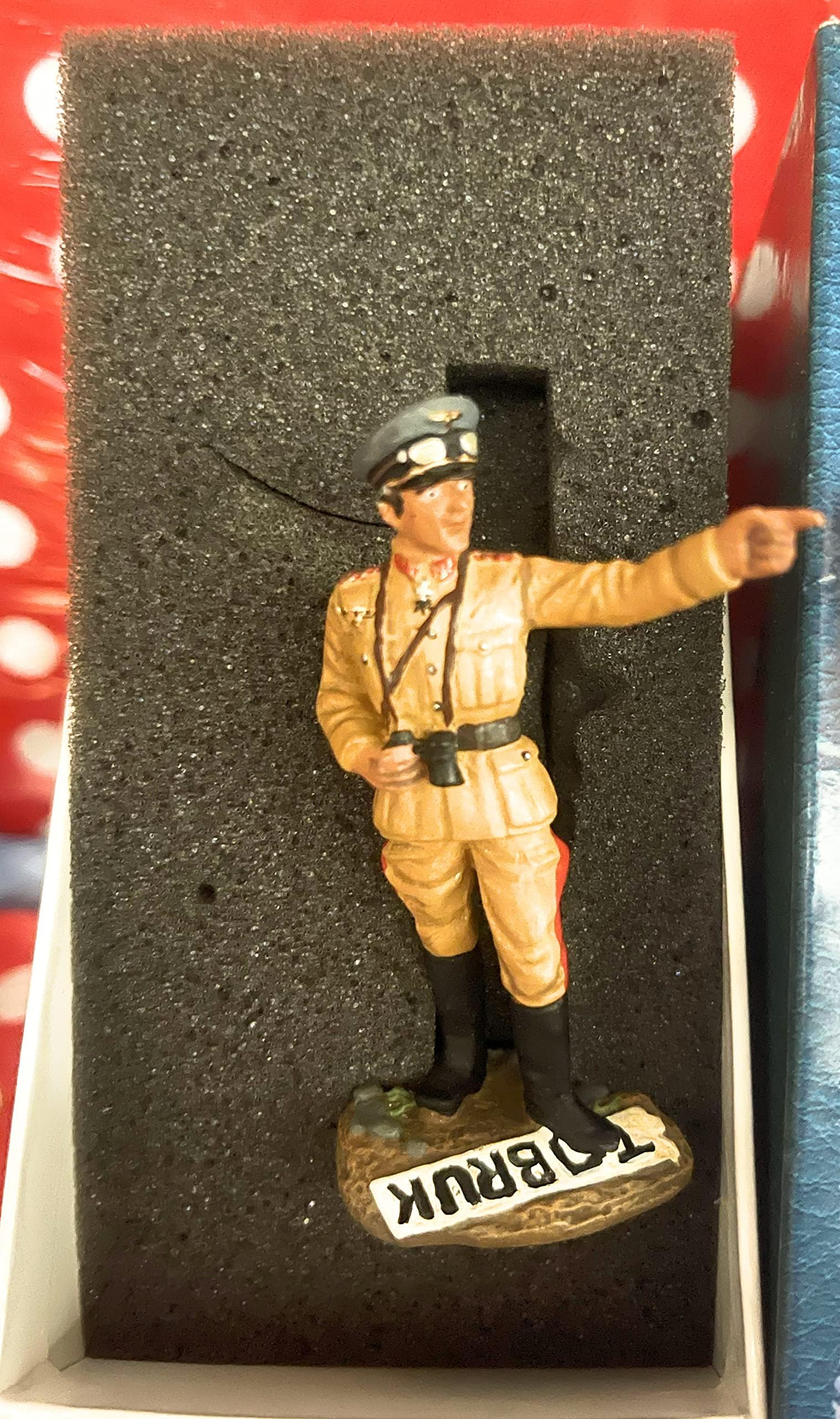 WW2 German General Field Marshall Erwin Rommel 1:6 Scale Statue Collector's Showcase