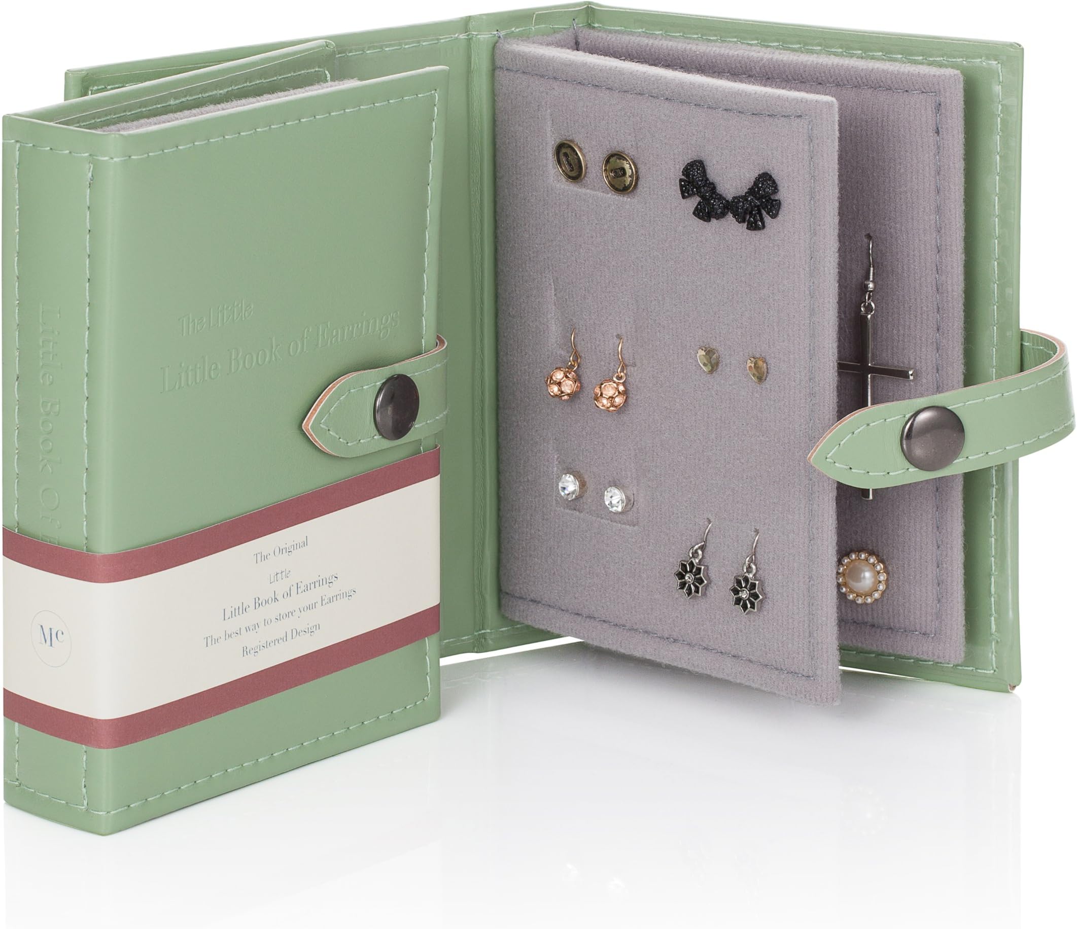 Small Size GREEN - Little Little Book of Earrings - A Small Book for Keeping Your Earrings Safe!