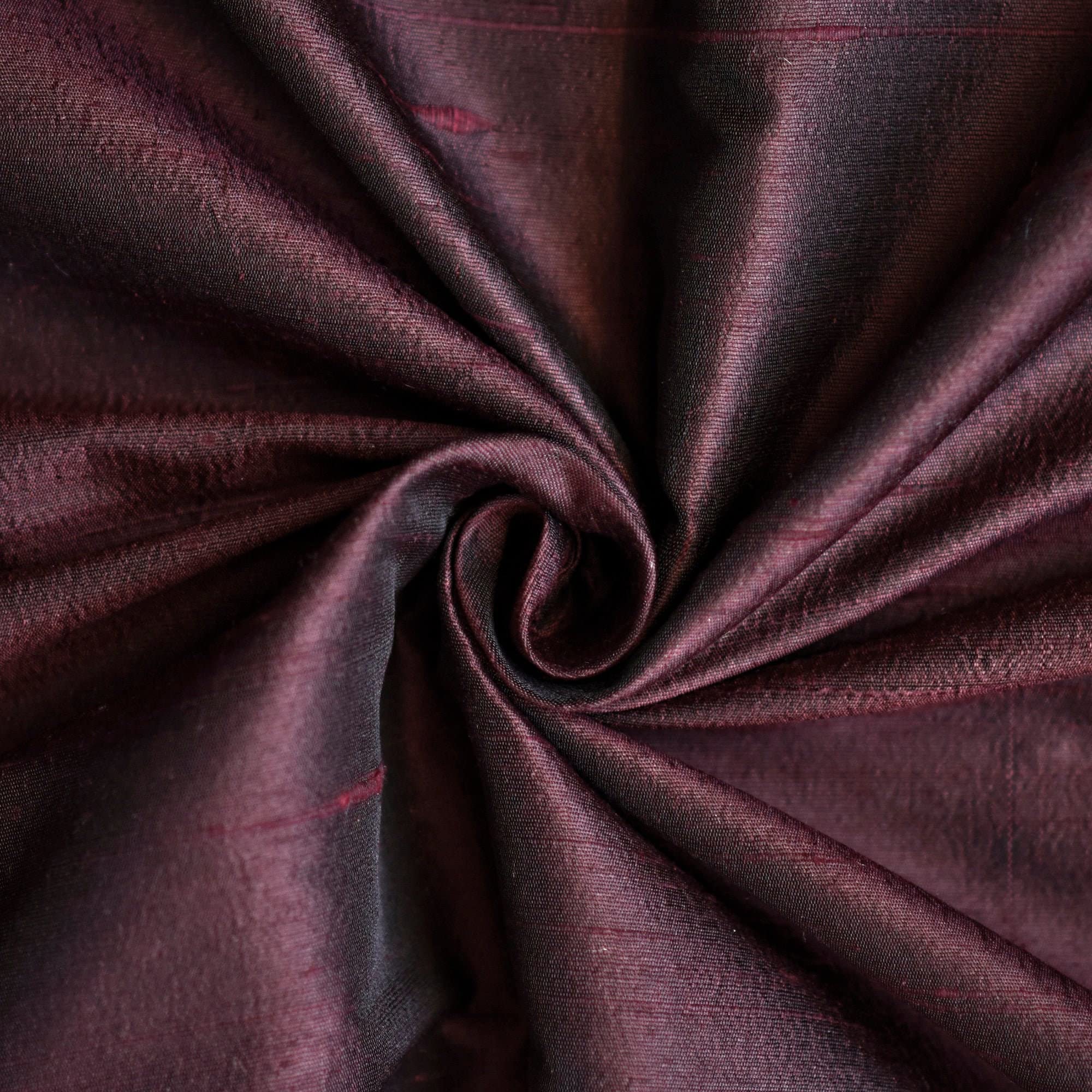 Fabric Mart Direct Brown Silk Dupioni Fabric By The Metre, 4 Continuous Metres 104 cm Width Slubbed Dupioni Silk Solid Color Brown Wholesale Combination Upholstery Fabric for Curtains Bridal Dress โ image 1