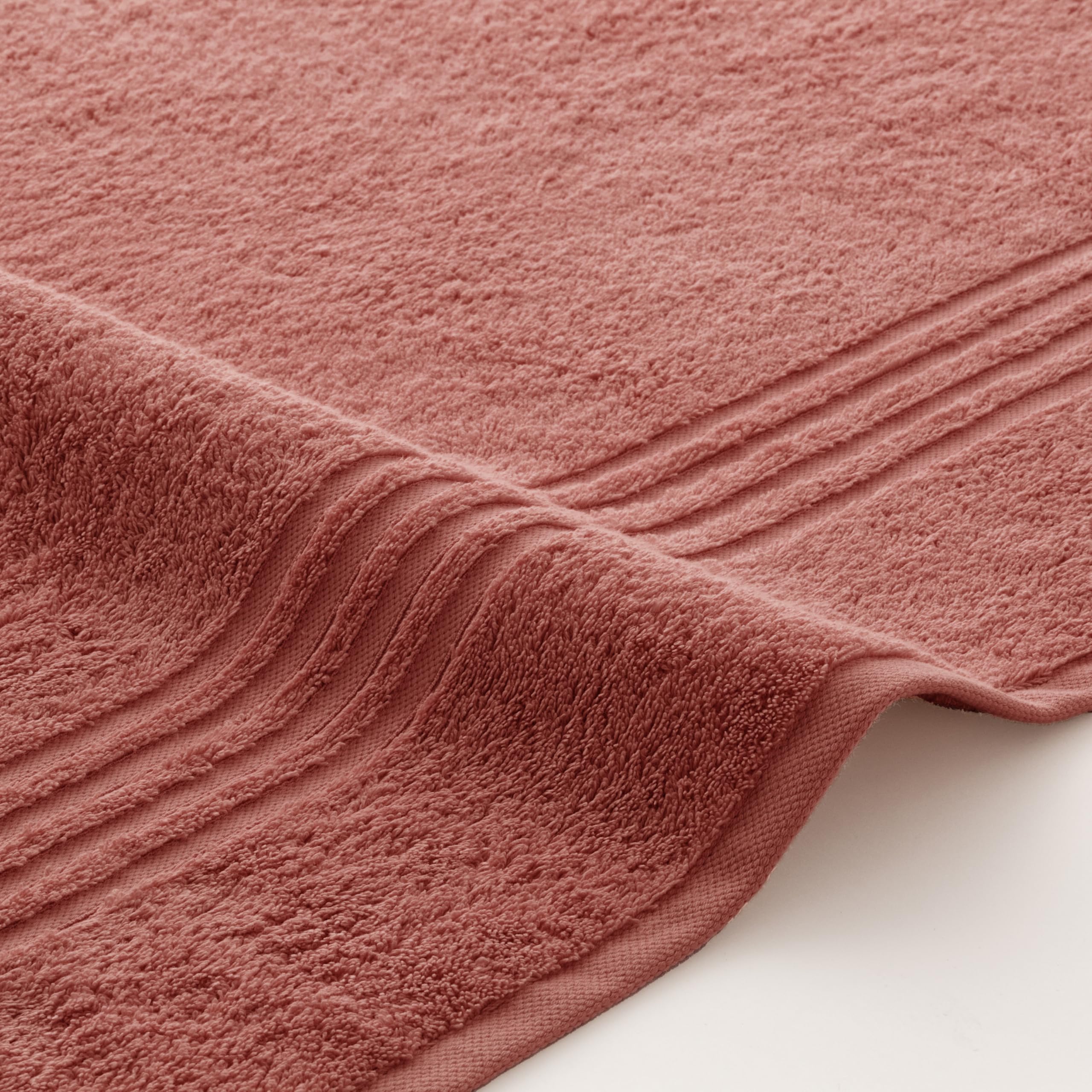BOHEME Set di 2 bagni grandi Premium terracotta-blu turchese, 100 x 150 cm | Include 2 (100 x 150 cm). 100% cotone, 700 g/m². Morbidi, assorbenti, ad asciugatura rapida e lavabili in lavatrice.