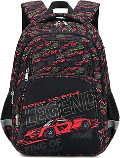 abshoo Cute Car School Backpack For Boys Elementary Kindergarten Kids School Bag (Car Black)