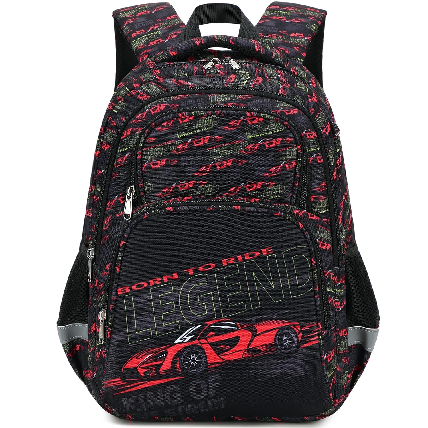 abshoo Cute Car School Backpack For Boys Elementary Kindergarten Kids School Bag Car Black