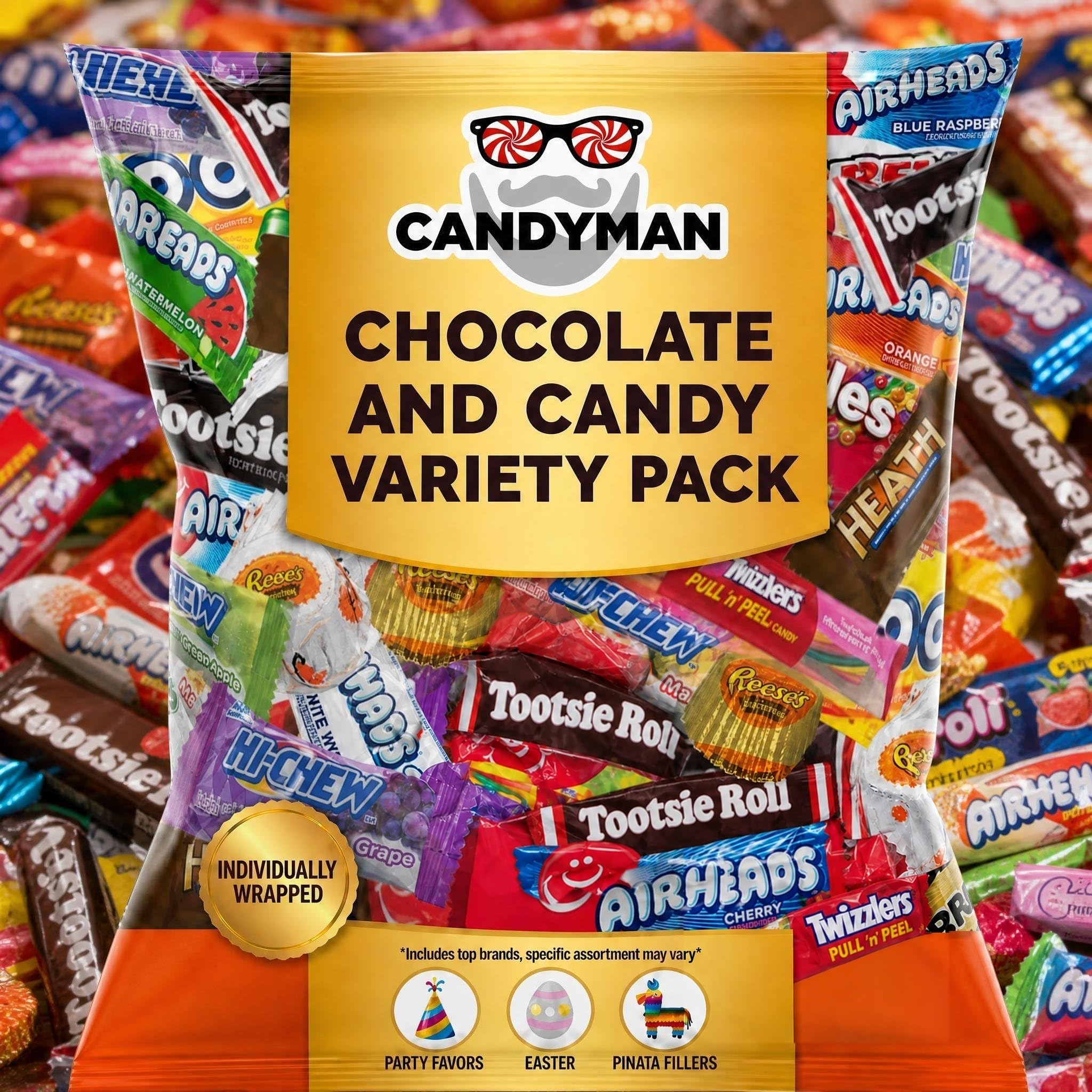 Amazon.com: Candyman Candy Variety Pack, 2 lb Bulk Chocolate Candy