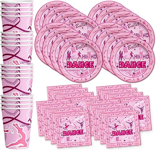 Miniatura 12 de Birthday Galore Rock Star - Juego de suministros para fiestas, platos, servilletas, vasos, vajilla para 16