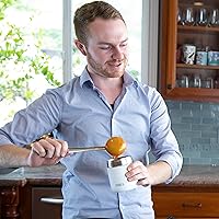 Vista 2 de MIRA Termo de alimentos aislado de 9 oz para alimentos calientes y sopa, contenedor de almuerzo al vacío de acero inoxidable compacto - blanco