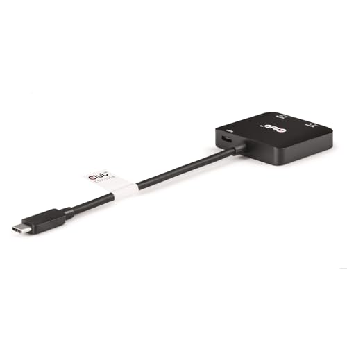 Adaptador USB-C a doble HDMI 4K60Hz Club3D CSV-1558 con Power Delivery de 100W para PC
